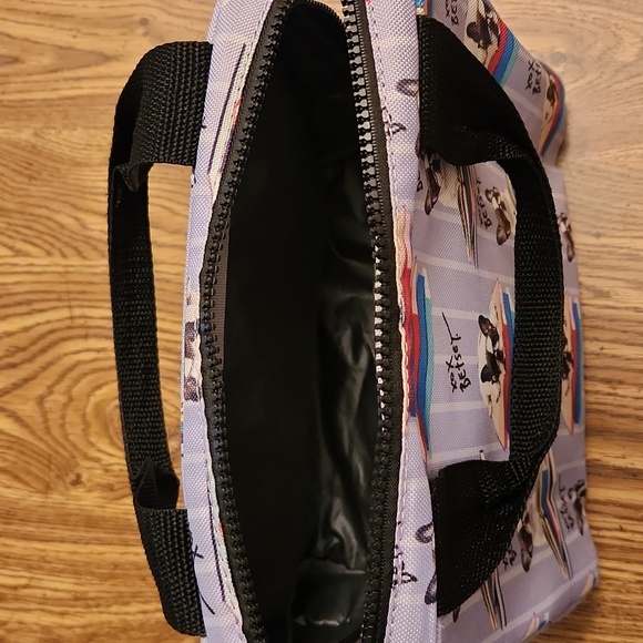 Betsey Johnson Gray French Bulldog Insulated Lunchbag - Picture 4 of 9